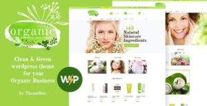 Organic Beauty - Cosmetics Store WordPress Theme