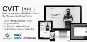 CVIT | Multipurpose Personal Portfolio / vCard / CV / Resume WordPress Theme