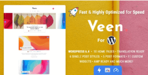 Veen - Minimal Lightweight AMP Blog for WordPress