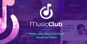 Music Club - Band & DJ WordPress Theme