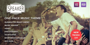 Speaker - One-Page Music Wordpress Theme