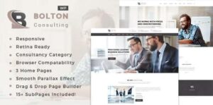 Bolton: Business Consulting Services WordPress Theme
