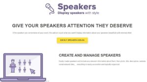 Speakers Add-On [Tickera]