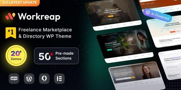 Workreap - Freelance Marketplace WordPress Theme