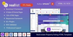Reallist - Real estate Property listing Bootstrap Responsive HTML Template