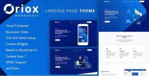 Oriox - WordPress Landing Page