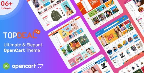 TopDeal - MarketPlace | Multi Vendor Responsive OpenCart 3 & 2.3 Theme with Mobile-Specific Layouts