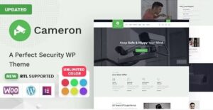 Cameron - Home Automation , CCTV & Security WordPress Theme + RTL