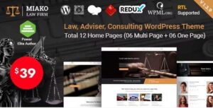 Miako - Lawyer & Law Firm WordPress Theme