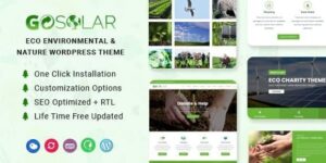 GoSolar - Eco Environmental & Nature WordPress Theme