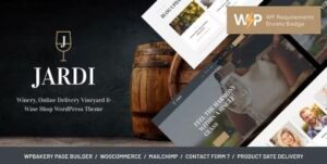 Jardi | Winery, Vineyard & Wine Shop WordPress Theme