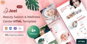 Jeel - Beauty Saloon & Wellness Center Bootstrap 5 Template