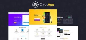 Crypt App - Landing Page WordPress