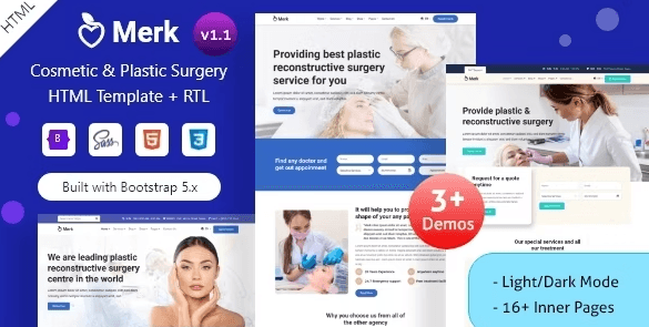 Merk - Health Doctor & Medical Surgery HTML Template