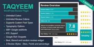 Taqyeem - WordPress Review Plugin