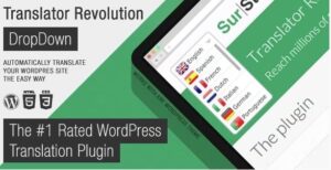 Ajax Translator Revolution DropDown WP Plugin