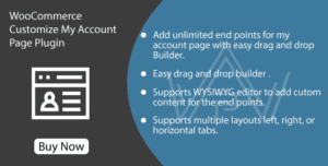 WooCommerce Customize My Account Page Plugin