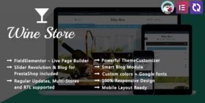 Wine Store - Vineyard Elementor PrestaShop Theme