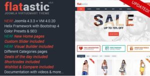 Flatastic Responsive Multipurpose VirtueMart Theme