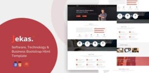 Software, Technology & Business Bootstrap Html Template - Jekas