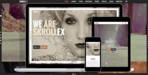 Skrollex - Creative One Page Parallax - WordPress Theme