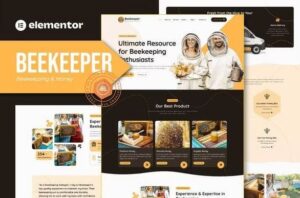 Beekeeper - Beekeeping & Honey Elementor Template Kit