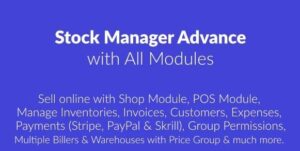 Stock Manager Advance with All Modules