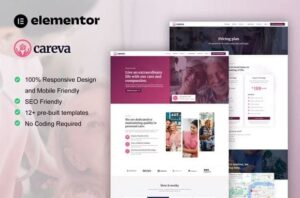 Careva - Senior Care Services Elementor Pro Template Kit
