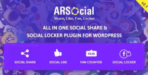 ARSocial - Social Share Buttons & Social Locker Plugin