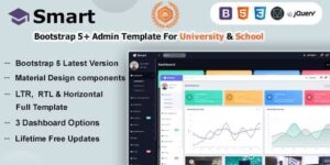 Smart - Bootstrap 5 Material Design Admin Dashboard Template for University, School & Colleges