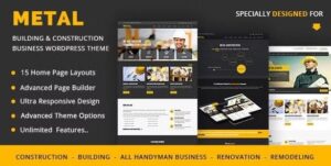 Metal - Building & Construction Business WordPress Theme