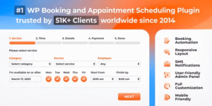 Bookly PRO – Appointment Booking and Scheduling Software System