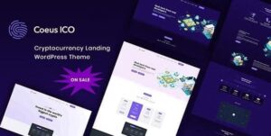 Coeus - Cryptocurrency Landing Page WordPress Theme
