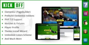 Kickoff Sports Club - WordPress Theme