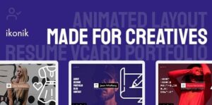 Ikonik - Resume vCard WordPress Theme