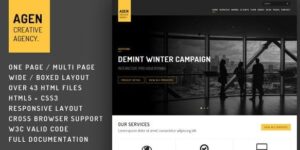 AGEN - HTML Template