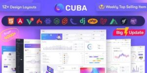 Cuba- HTML, React, Angular, Vue 3, Nuxt, Next Js, Node , Asp.Net, Laravel Admin Dashboard Template