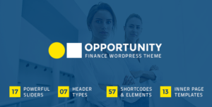 Opportunity - Finance WordPress Theme