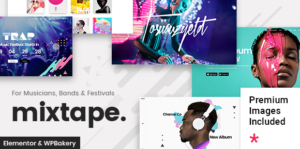 Mixtape - Music WordPress Theme for Artists & Festivals