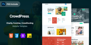 CrowdPress - Crowdfunding & Charity HTML Template