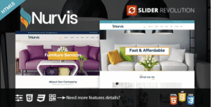 Nurvis - Furnitue Homestyle Bootstrap 4 Responsive HTML5 Template