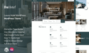 Dahotel - Luxury Hotel WordPress Theme